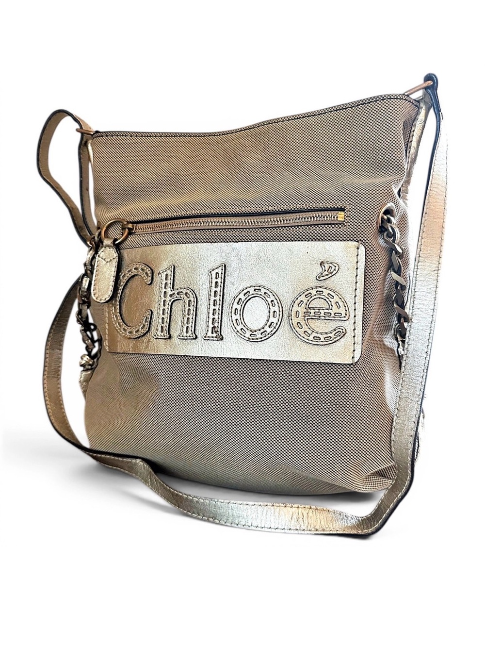 Chloe Harley Metallic Shoulder Bag